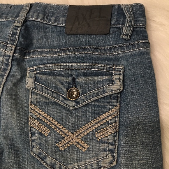 TK Axel Light Washed Straight Distressed Jeans - Picture 4 of 5